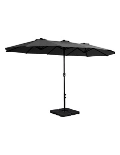 Outdoor Center Post Umbrella 4.57m in Black