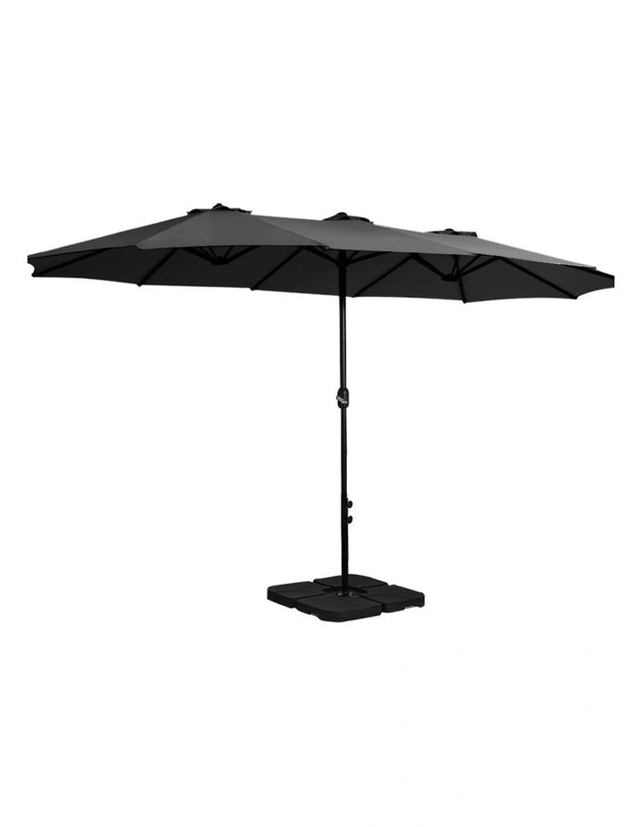 Outdoor Center Post Umbrella 4.57m in Black image 1