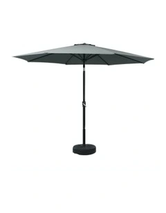 Outdoor Center Post Umbrella 3m in Black
