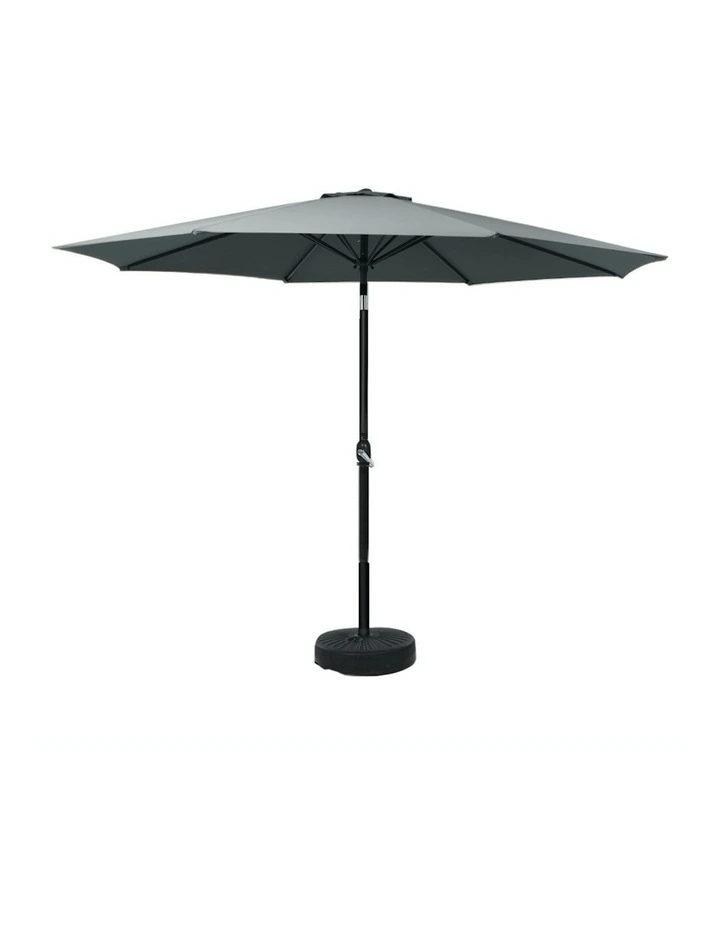 Outdoor Center Post Umbrella 3m in Black image 1