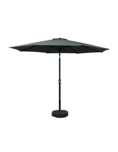 Outdoor Center Post Umbrella 3m in Black