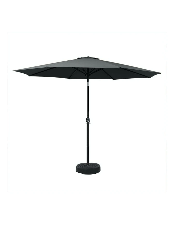 Outdoor Center Post Umbrella 3m in Black image 1