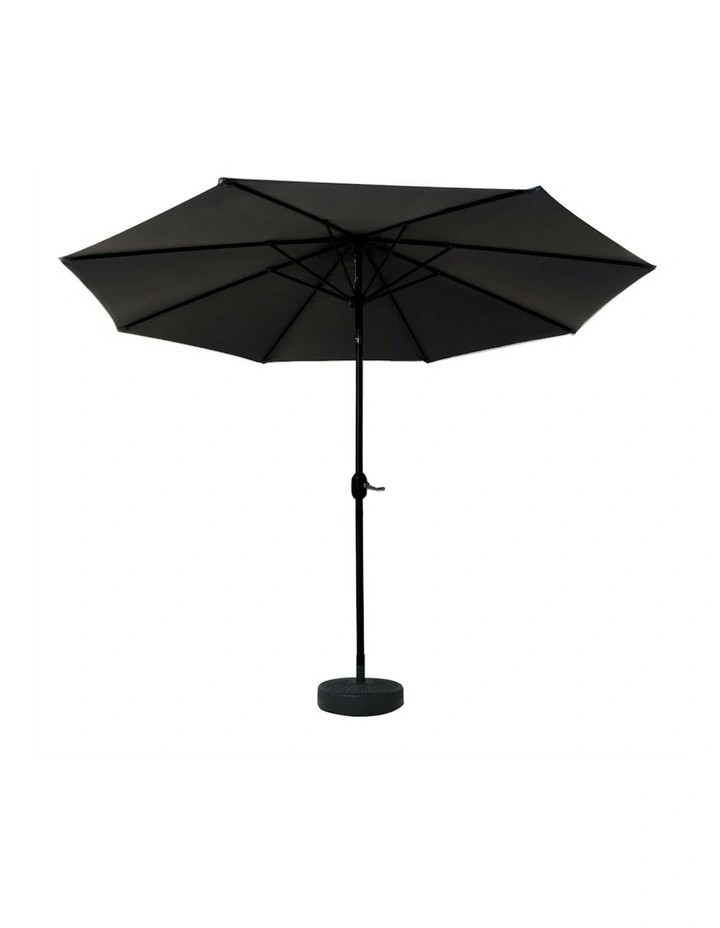 Outdoor Center Post Umbrella 3m in Black image 4