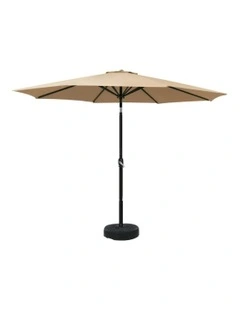 Outdoor Center Post Umbrella 3m in Beige