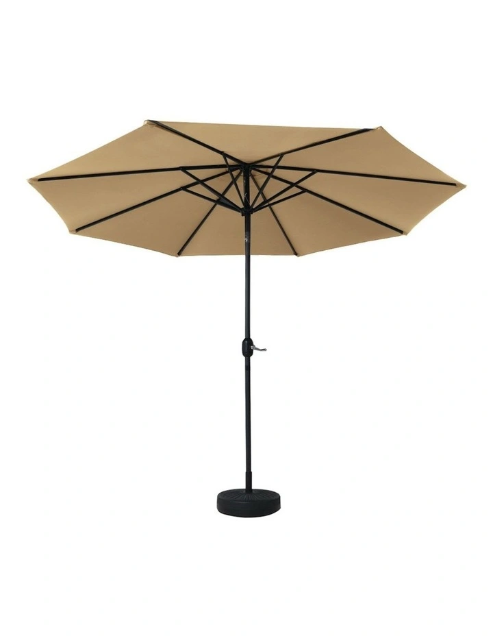 Outdoor Center Post Umbrella 3m in Beige image 4