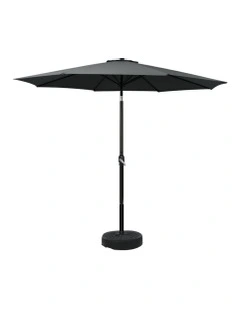 Outdoor Center Post Umbrella 2.7m in Black