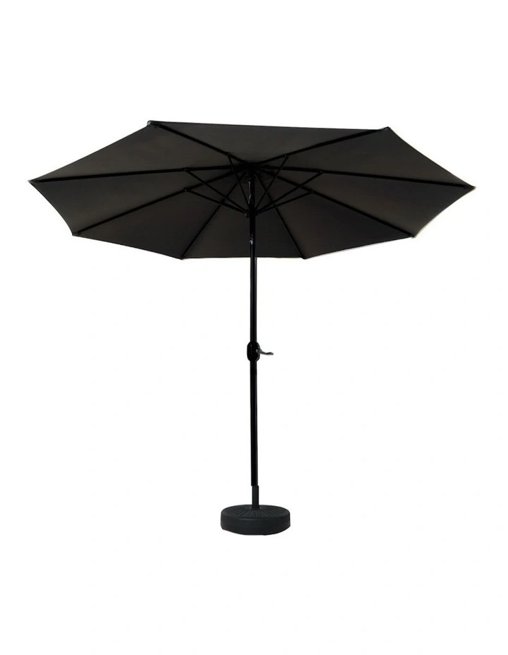 Outdoor Center Post Umbrella 2.7m in Black image 4