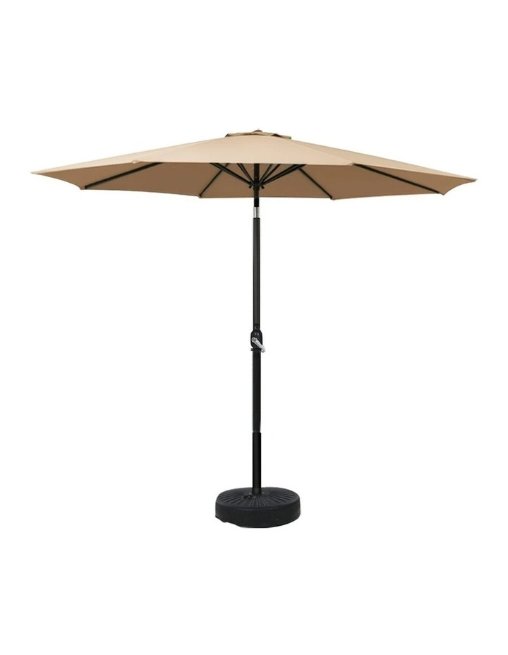 Outdoor Center Post Umbrella 2.7m in Beige image 1