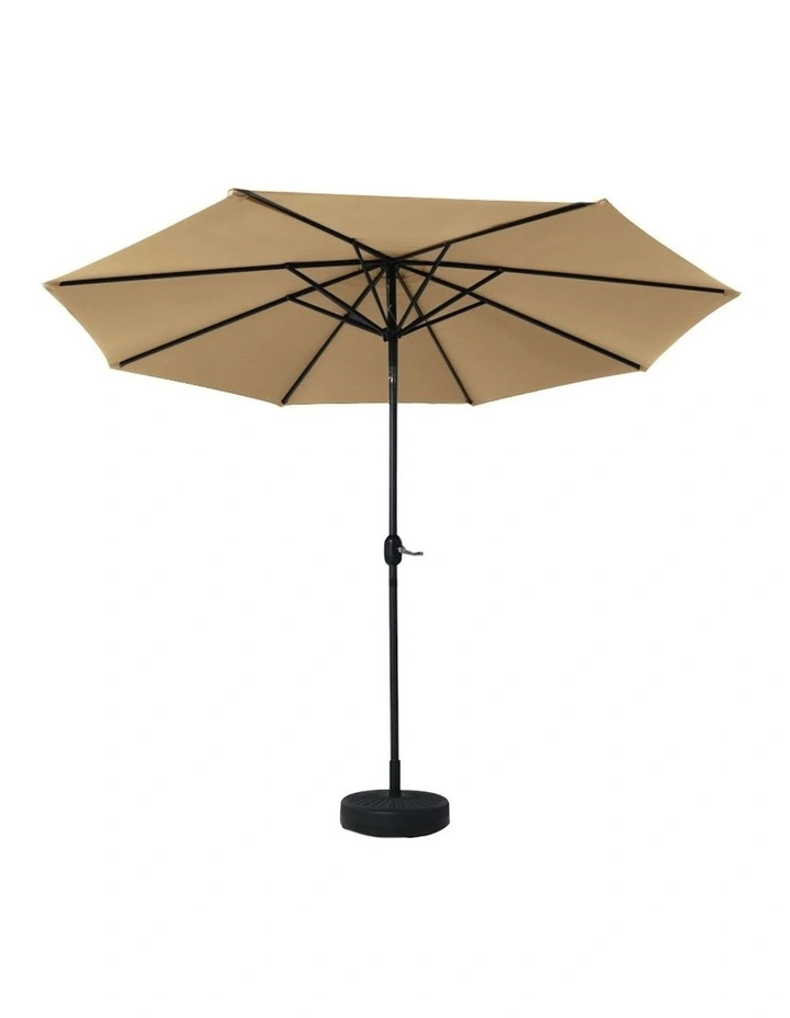 Outdoor Center Post Umbrella 2.7m in Beige image 4