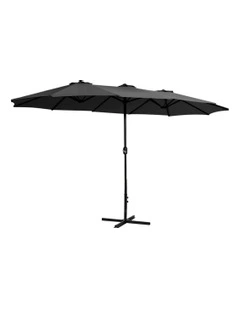 Twin Outdoor Umbrella 4.57m in Black