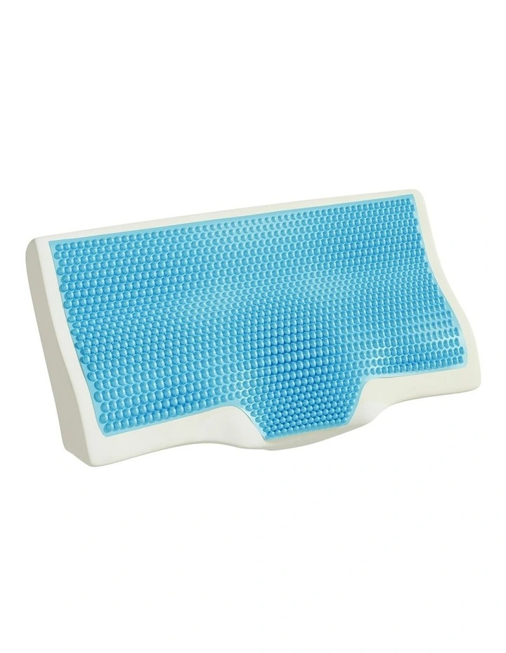 Contoured Memory Foam Pillow With Bamboo Cover in White image 5