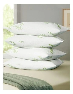 Bamboo Pillow 4 Pack in White