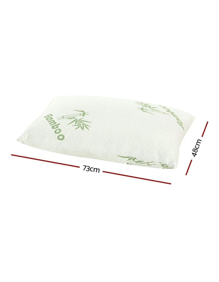 Bamboo Pillow 4 Pack in White image 7