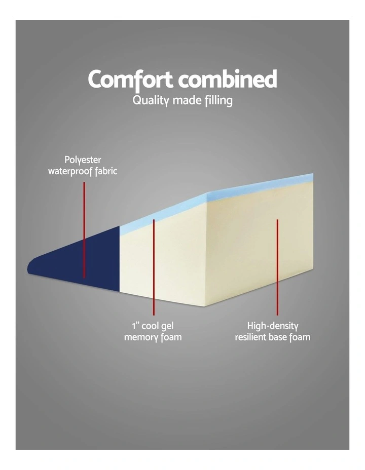 Wedge Pillow Twin Pack in Blue image 3