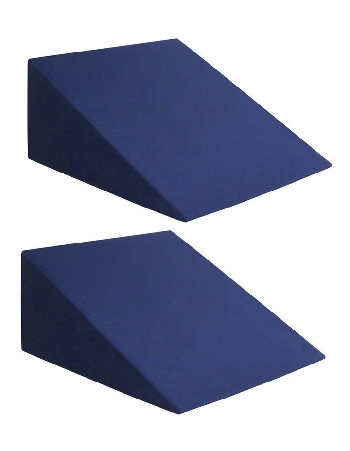 Wedge Pillow Twin Pack in Blue image 6