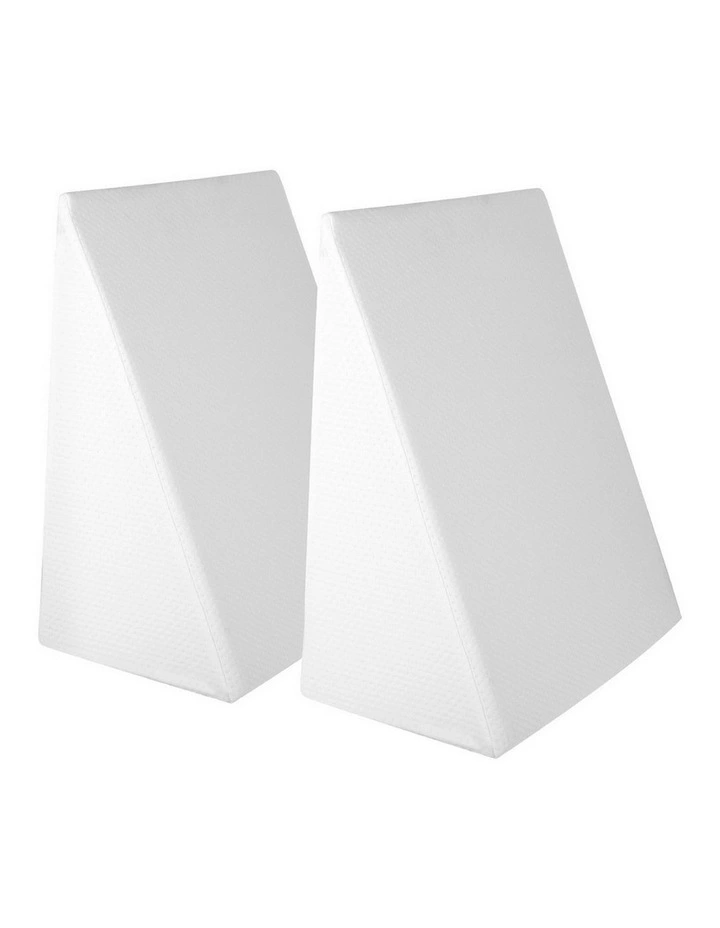 Wedge Pillow Twin Pack in White image 5