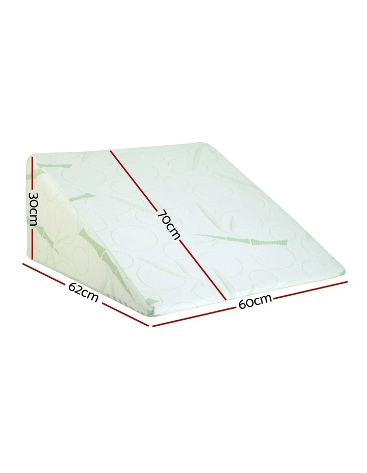 Bamboo Wedge Pillow Twin Pack in Green image 7