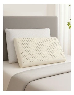 Natural Latex Pillow Classic Twin Pack in White