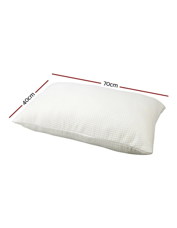 Memory Foam Pillow Thick Twin Pack 13cm in White image 7