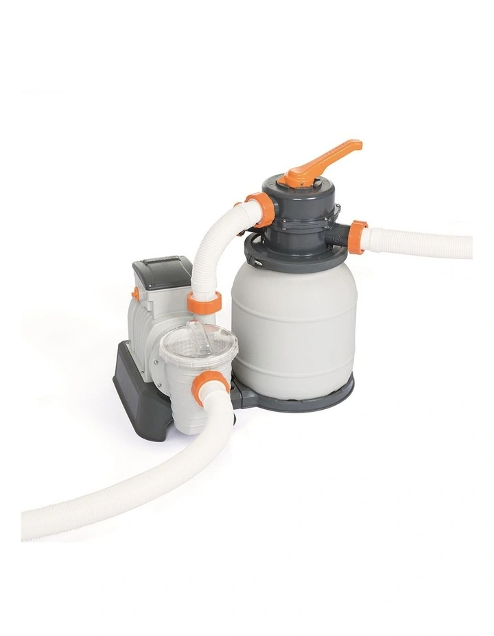 Bestway Pool Pump Sand Filter 2200GPH 8327L/H Pools Flowclear Filters in White image 1