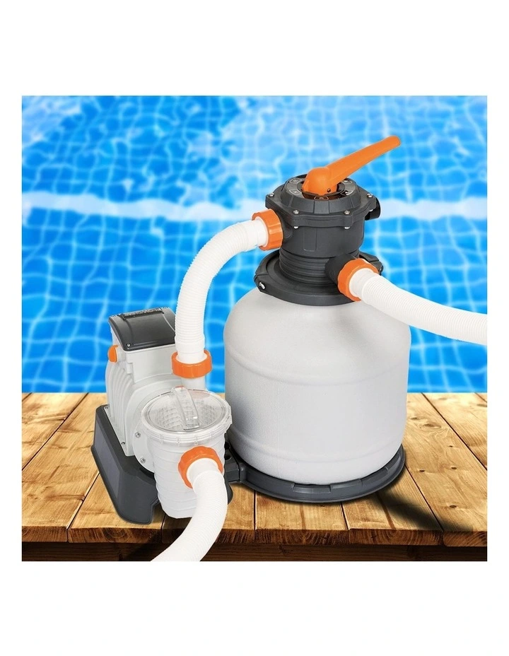 Bestway Pool Pump Sand Filter 2200GPH 8327L/H Pools Flowclear Filters in White image 4