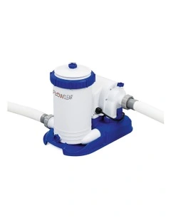 Bestway Pool Pump Cartridge Filter 2500GPH 9463L/H Flowclear? Filters Cleaner in White