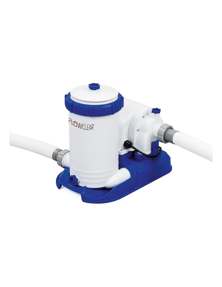 Bestway Pool Pump Cartridge Filter 2500GPH 9463L/H Flowclear? Filters Cleaner in White image 1