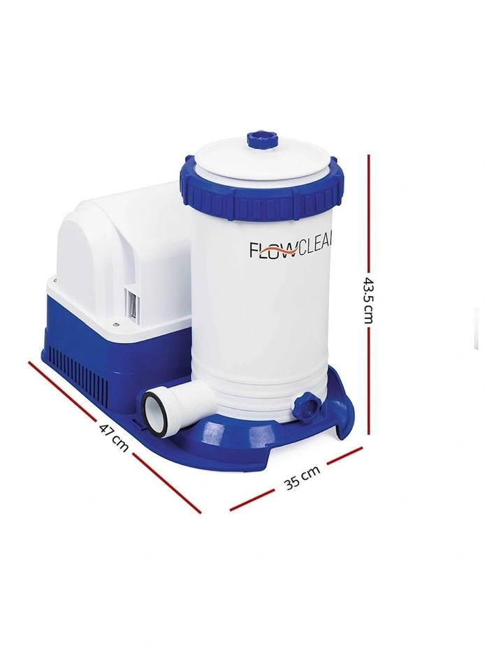 Bestway Pool Pump Cartridge Filter 2500GPH 9463L/H Flowclear? Filters Cleaner in White image 3