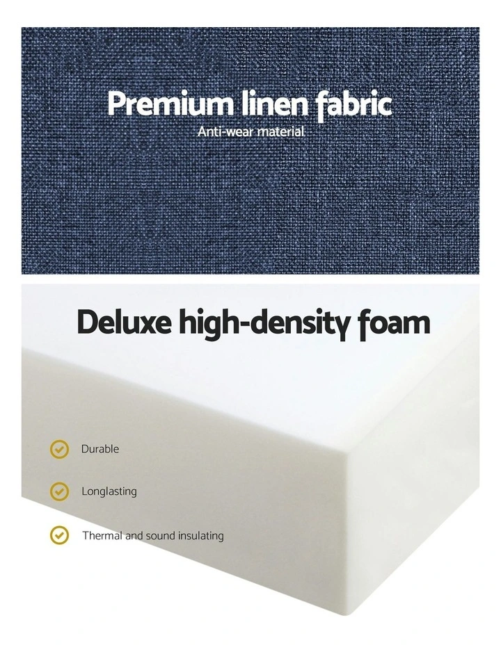 Foldable Foam Mattress Single in Blue image 3