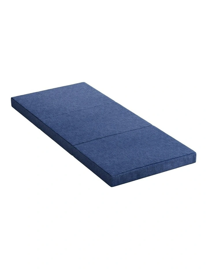 Foldable Foam Mattress Single in Blue image 5