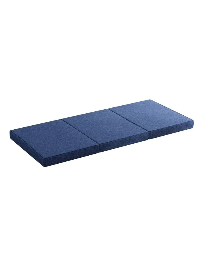 Foldable Foam Mattress Single in Blue image 6