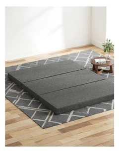 Foldable Foam Mattress Queen in Grey