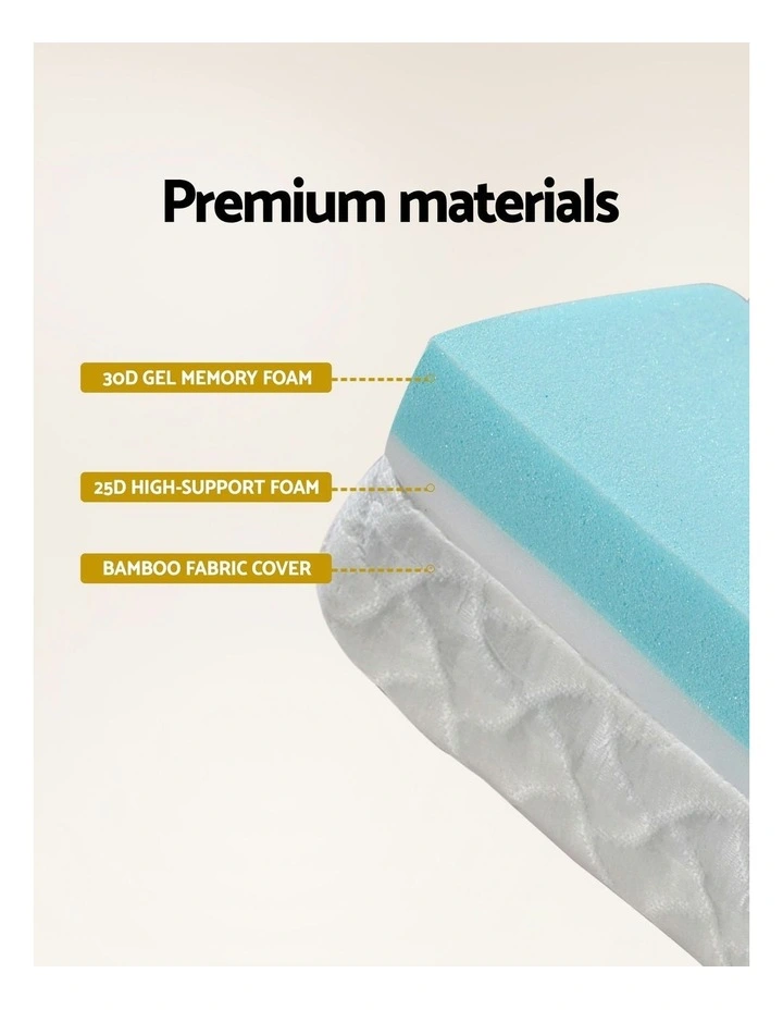 Foldable Foam Cot Mattress in White image 2