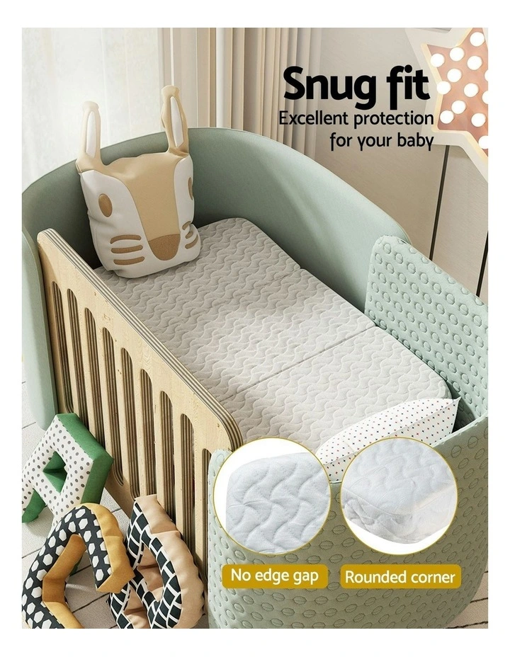 Foldable Foam Cot Mattress in White image 4