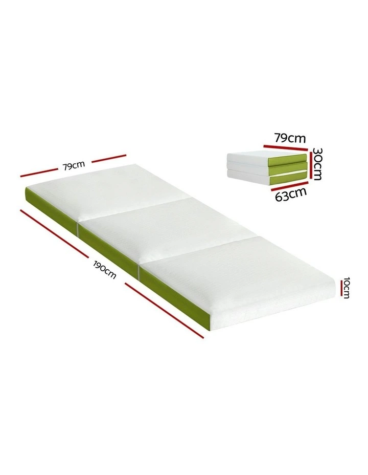 Foldable Foam Mattress in Green image 7