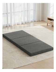 Foldable Foam Mattress Single in Grey