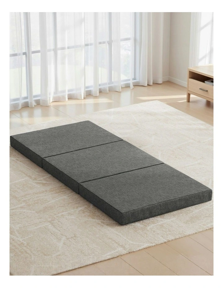 Foldable Foam Mattress Single in Grey image 1