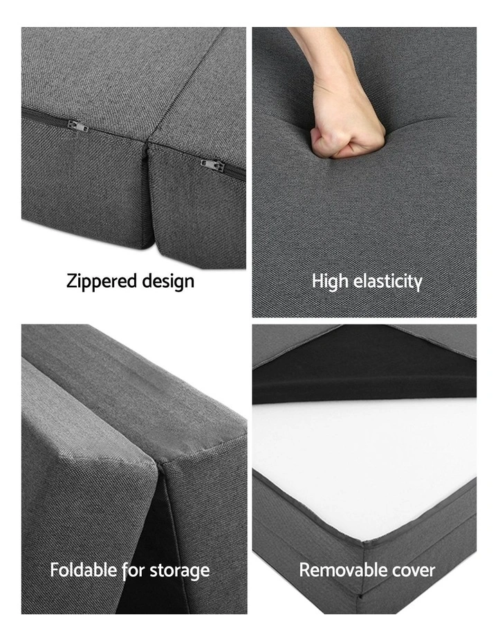 Foldable Foam Mattress Single in Grey image 4