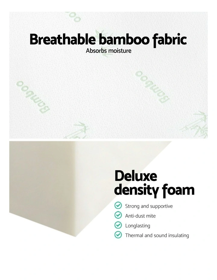 Bamboo Foam Single Foldable Mattress in Multi image 3