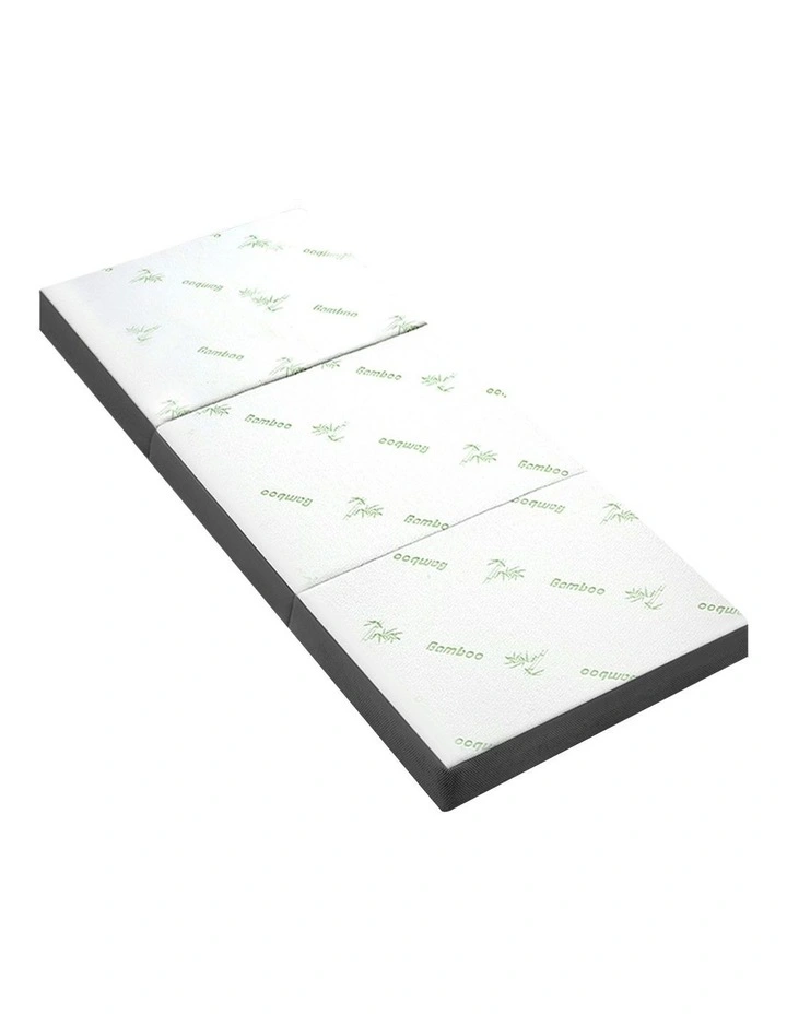 Bamboo Foam Single Foldable Mattress in Multi image 5