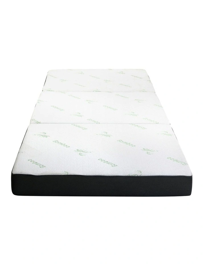 Bamboo Foam Single Foldable Mattress in Multi image 6