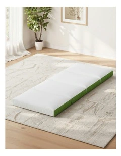 Foldable Single Foam Mattress in Green
