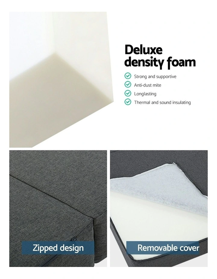 Foldable Foam Mattress in Grey image 3