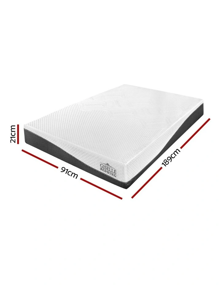 Memory Foam Single Mattress 21cm in Multi image 7