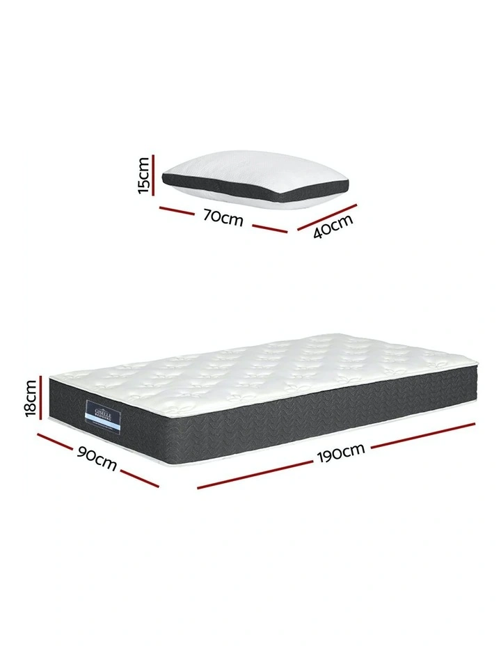 Giselle Bedding Double Sided Flippable Double Mattress 27cm In Multi MYER