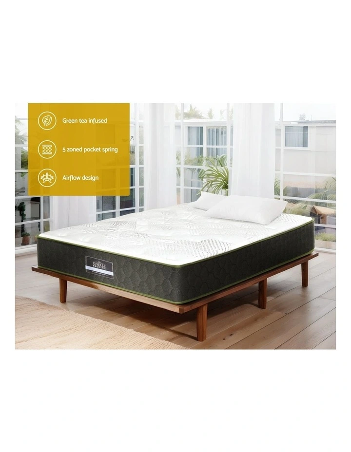 Foam King Single Mattress 25cm in Green Tea image 5