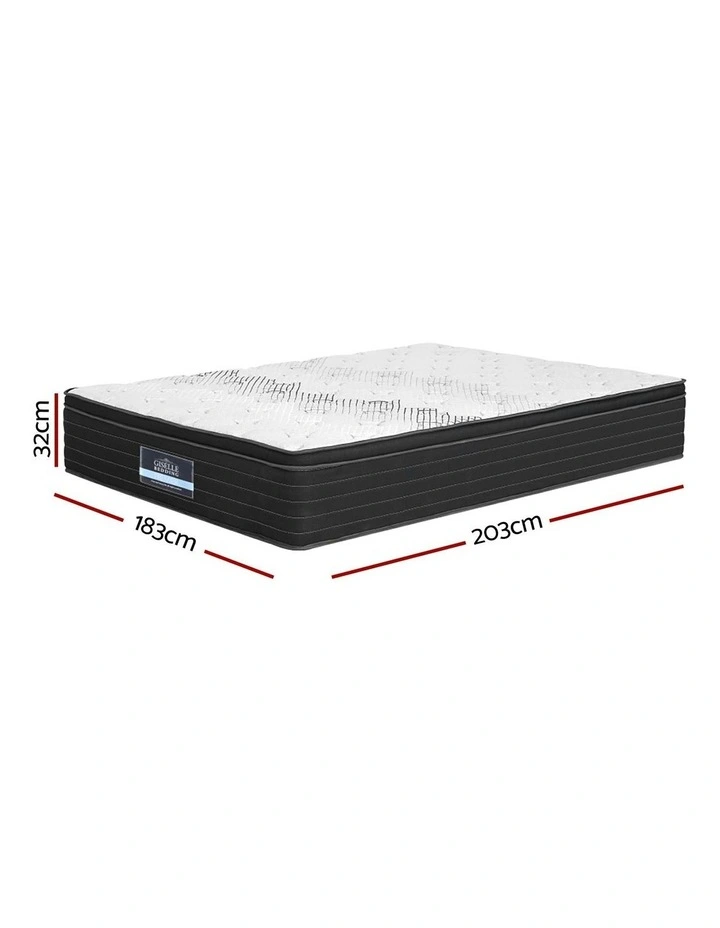 Extra Firm King Mattress 32cm in White image 7