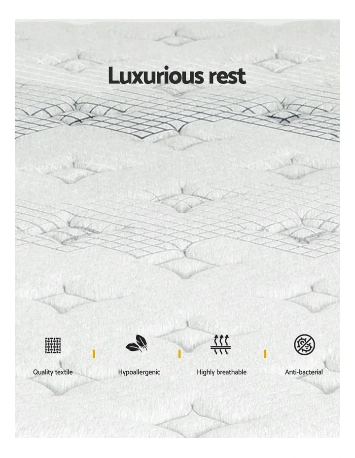 Extra Firm Queen Mattress 32cm in White image 5