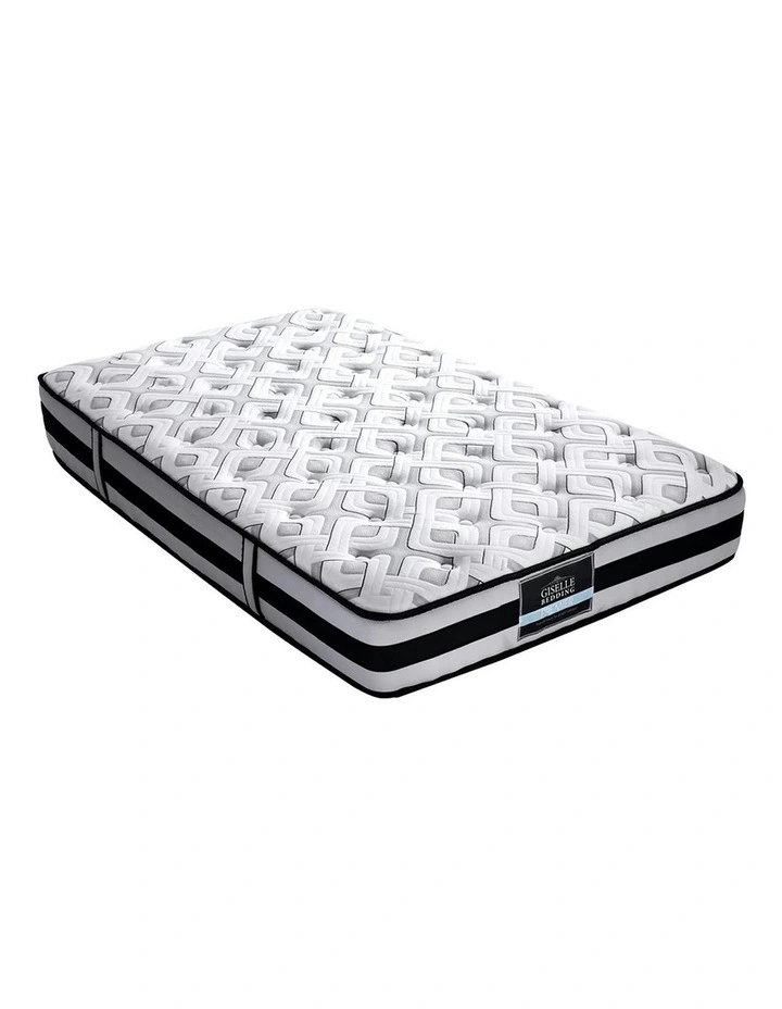 Spring Foam Single Mattress 24cm in White/Black image 2