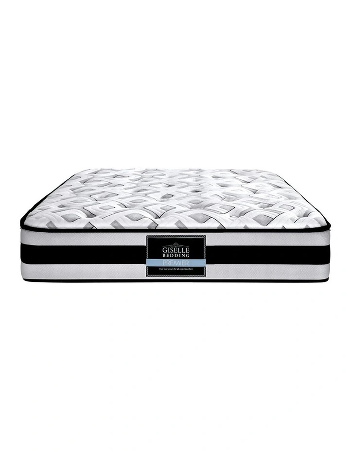 Spring Foam Single Mattress 24cm in White/Black image 6